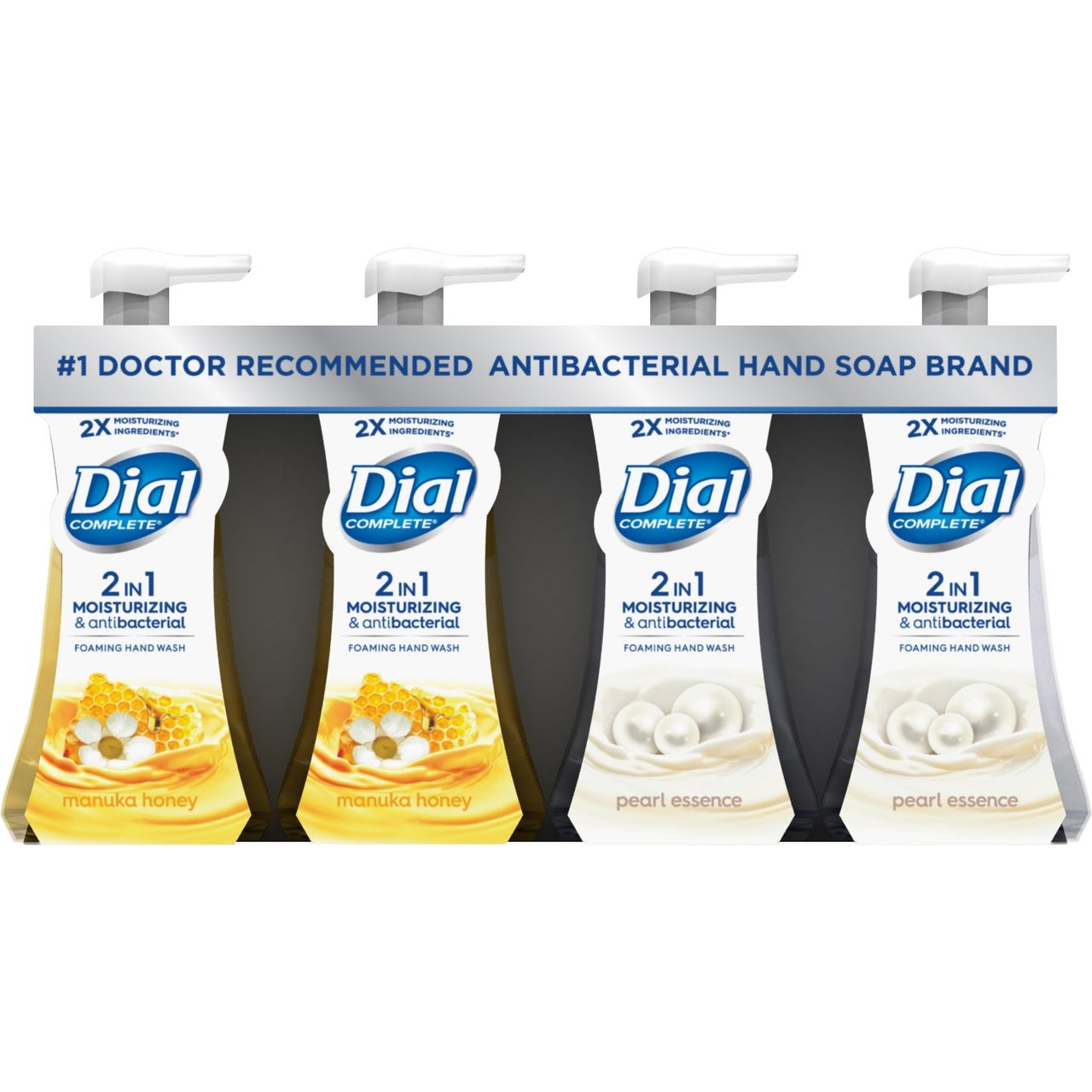 Dial Complete 2-in-1 Foaming Hand Soap, 4-Pack, 7.5 fl oz