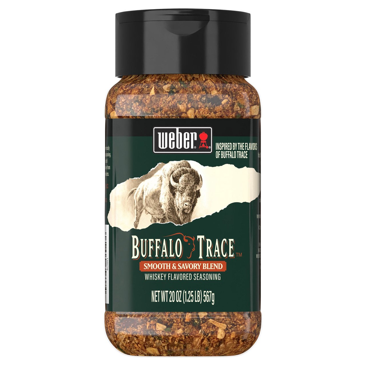 Weber Buffalo Trace Whiskey Flavored Seasoning, 20 oz Bottle