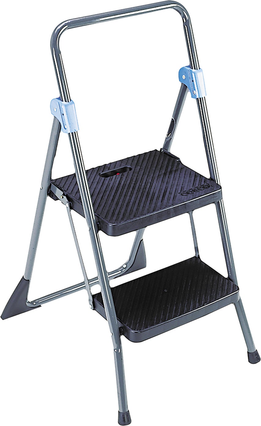 Cosco Commercial 2-Step Folding Step Stool, Gray CSC11829GGB