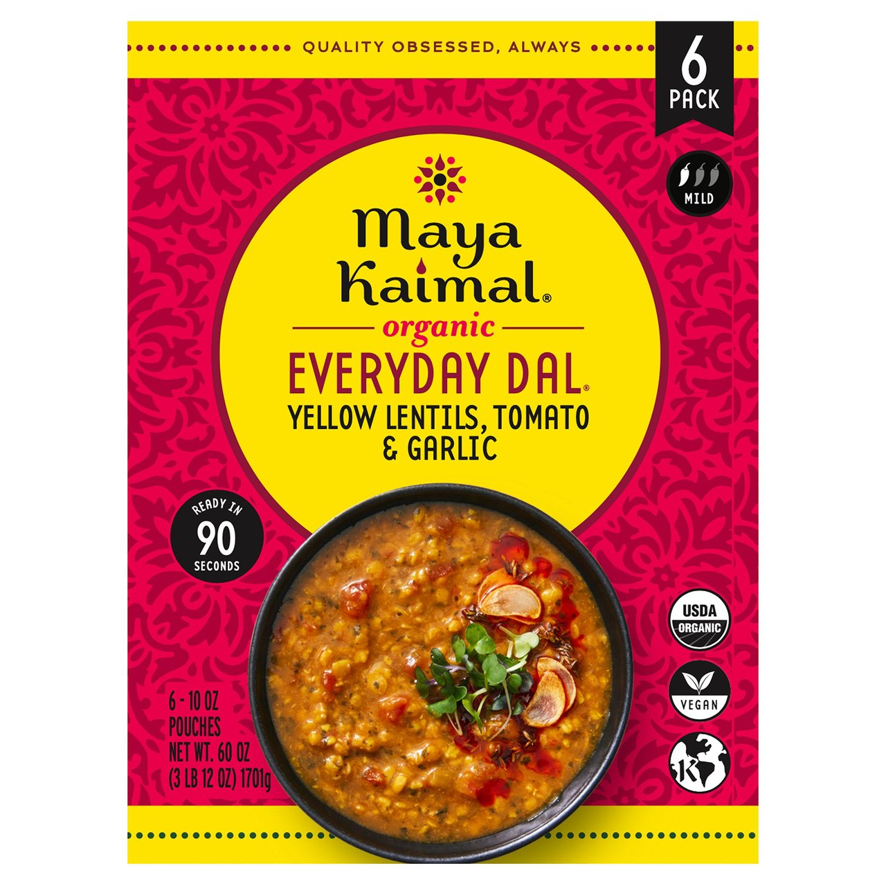 Maya Kaimal Organic Everyday Dal 6/10 oz - Image 1