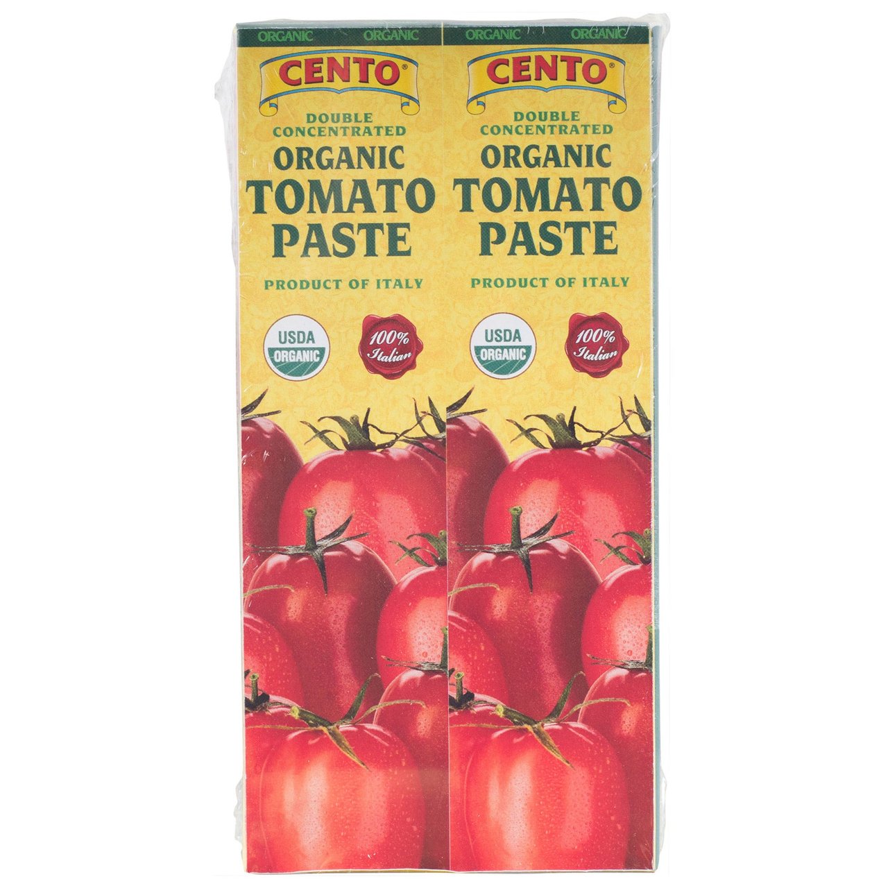 Cento Fine Foods Organic Tomato Paste, 2/4.56 oz (0.57 lbs) - Image 1