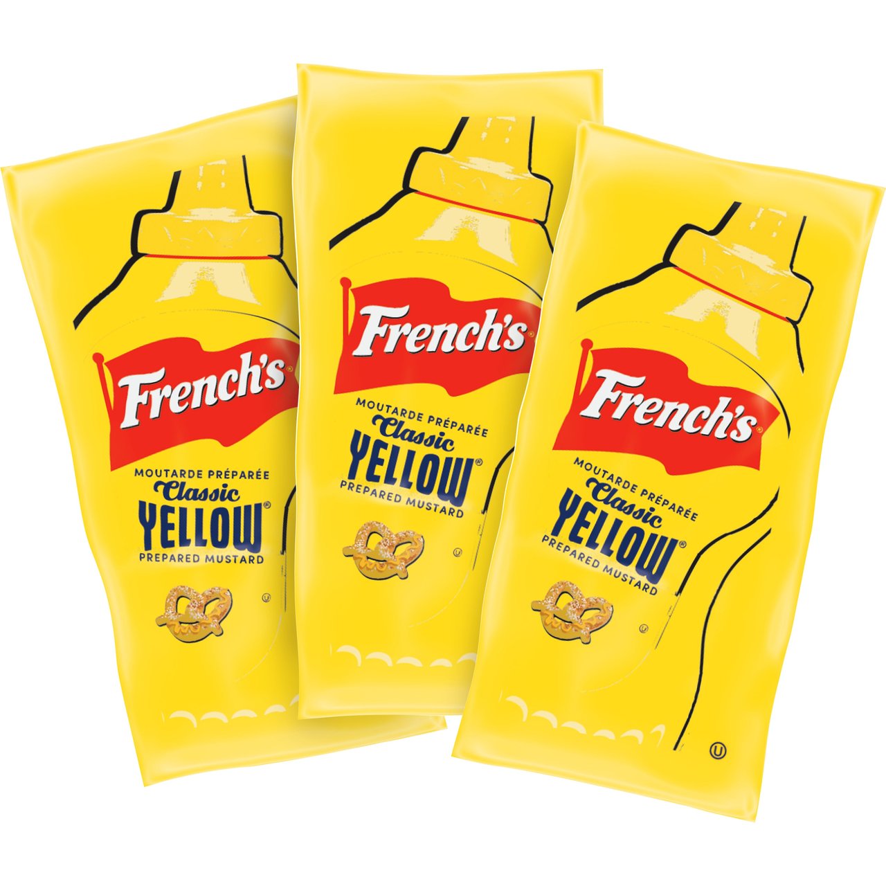 French's Classic Yellow Mustard Portion Packets, 500 CT