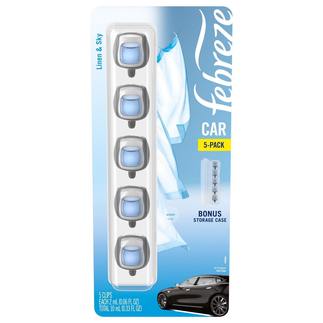 Febreze Air Freshener 5-Pack Car Air Vent Clips - Image 1