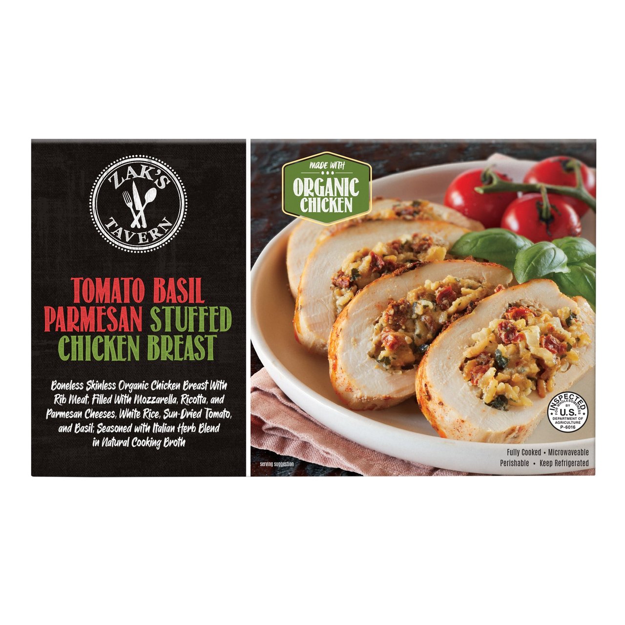 Organic Chicken Breasts with Tomato Basil Parmesan - Image 1
