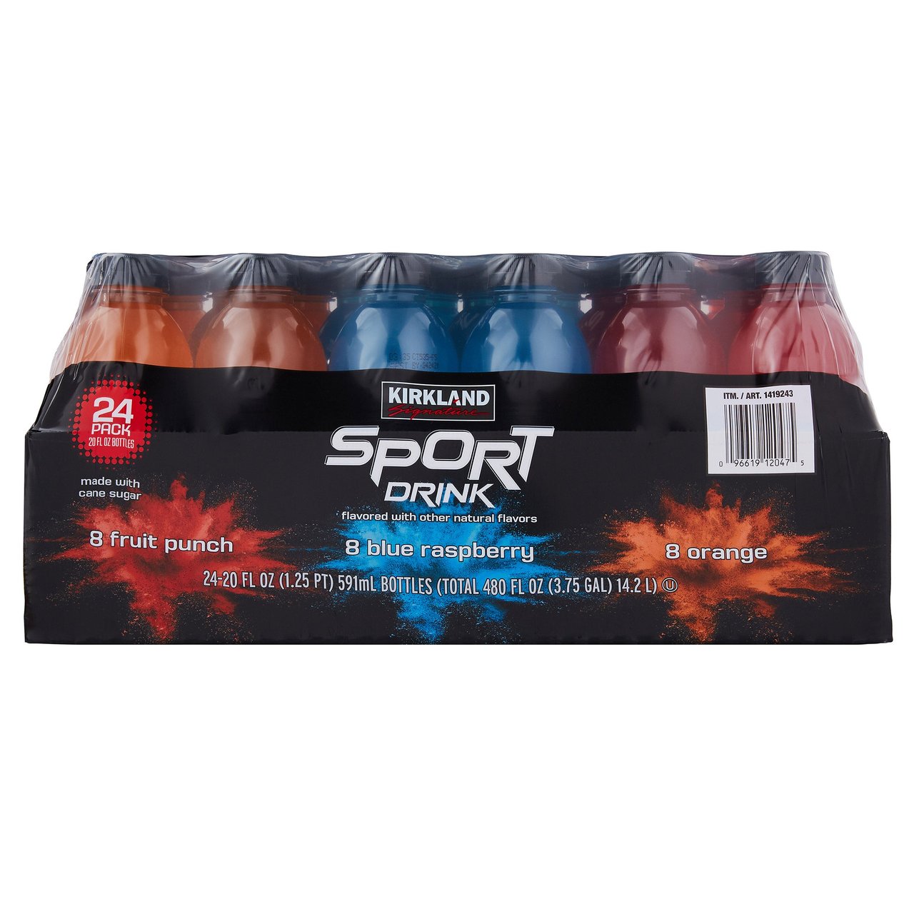 Kirkland Signature Sports Drink, Variety Pack, 20 fl oz, 24 ct