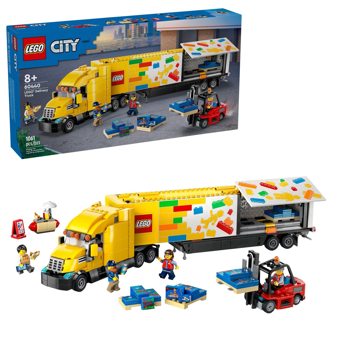 LEGO City Yellow Delivery Truck - Image 1