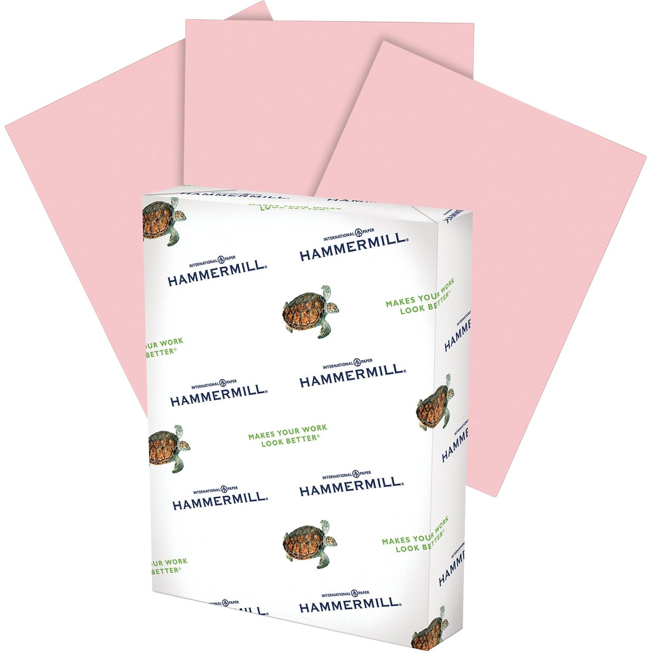Hammermill Fore MP Colors Multipurpose Copy Paper, Pink, 20 lb, 8.5" x 11", 500 Sheets/Ream - Image 1