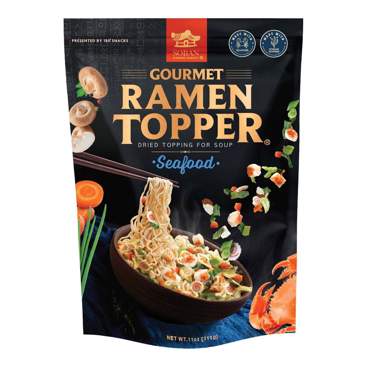 SoBan Korean Pantry Ramen Topper Seafood 11 Ounces