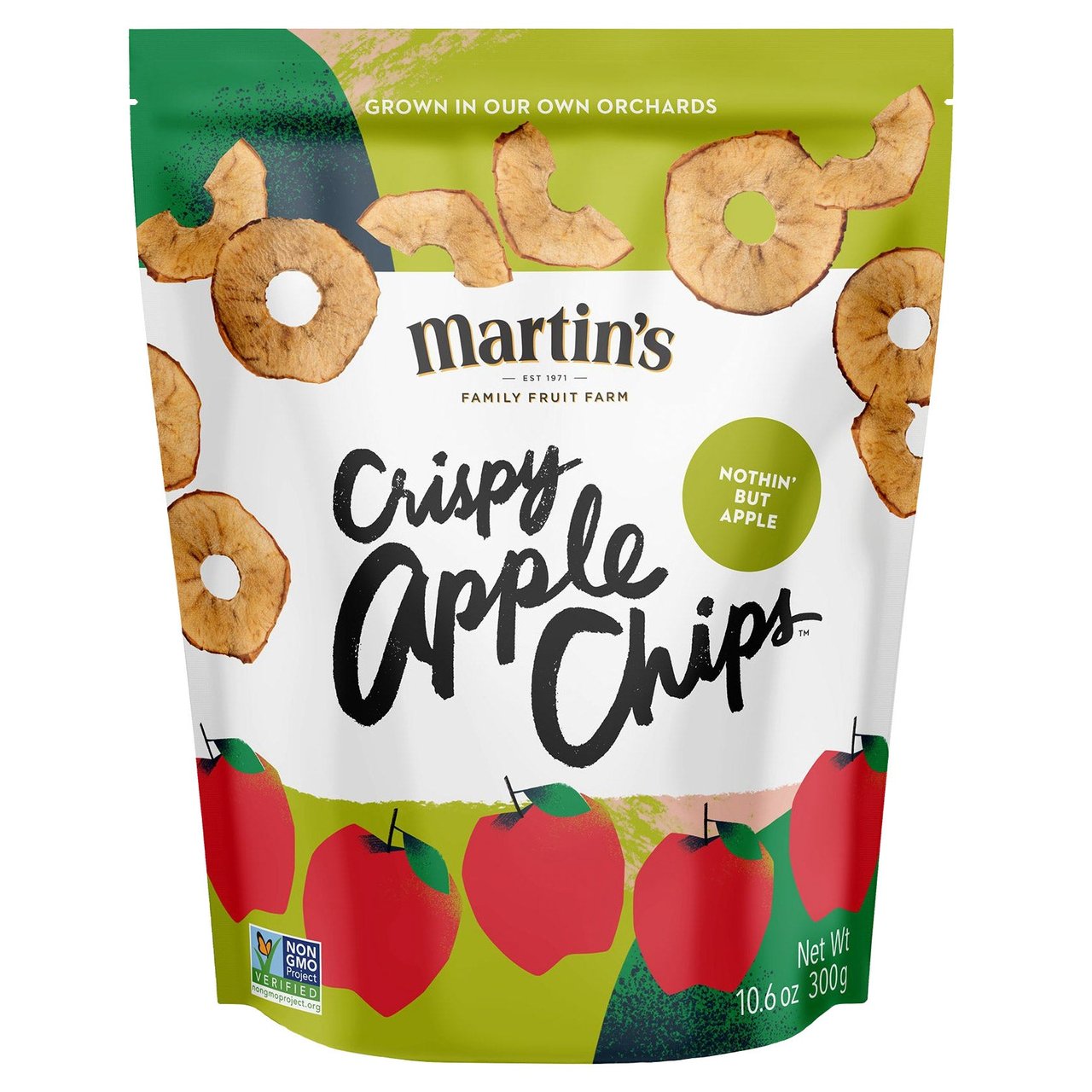 Martin's Crispy Apple Chips 10.6 Ounce Bag - Image 1