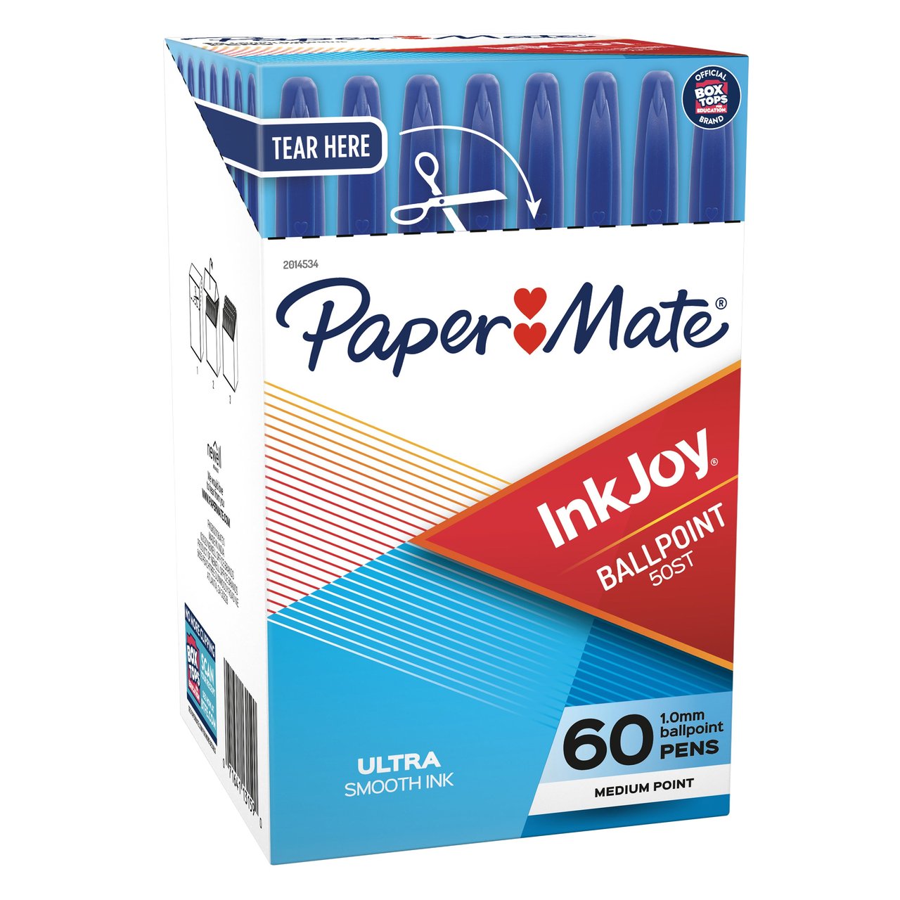 Paper Mate InkJoy 50ST Medium Point Blue Ballpoint Pens, 60 Count - Image 1
