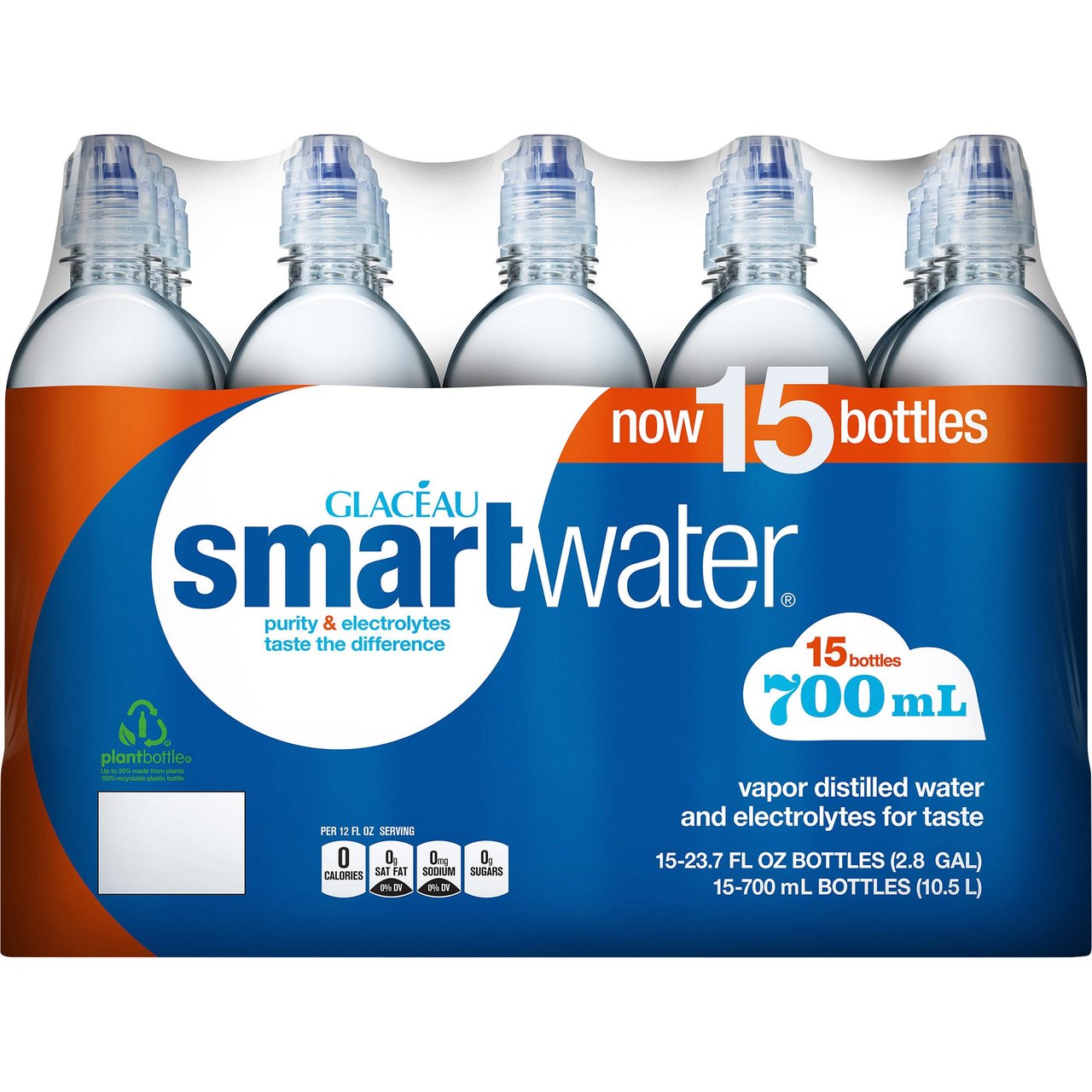 Glaceau Smartwater 15/23.7 FL OZ - Image 1