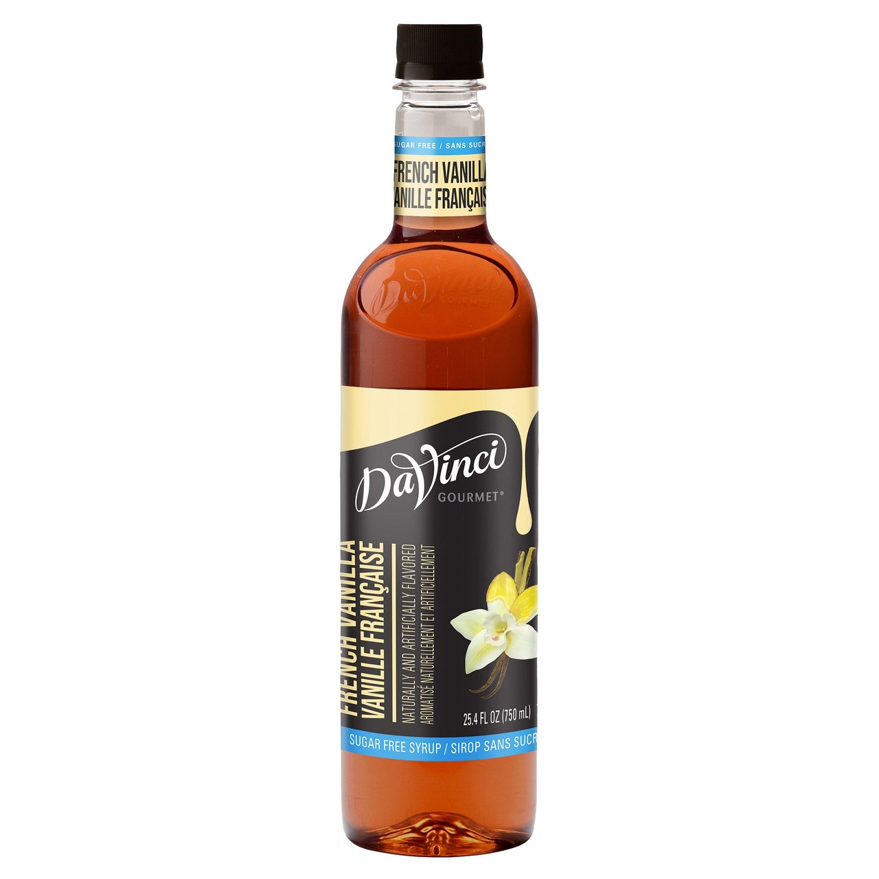 DaVinci Gourmet Sugar-Free French Vanilla Flavoring Syrup 25.4 oz - Image 1