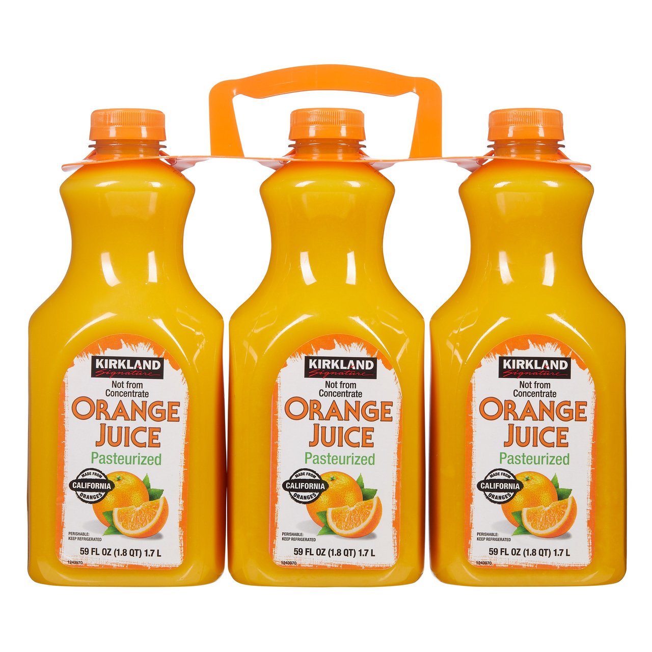 Kirkland Signature Orange Juice, 3-Pack, 59 Ounces Each - Image 1