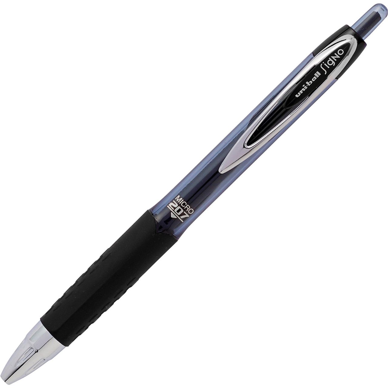 uni-ball Signo 207 Gel Pen, Black, Micro Point, 12 Count (UBC61255) - Image 1