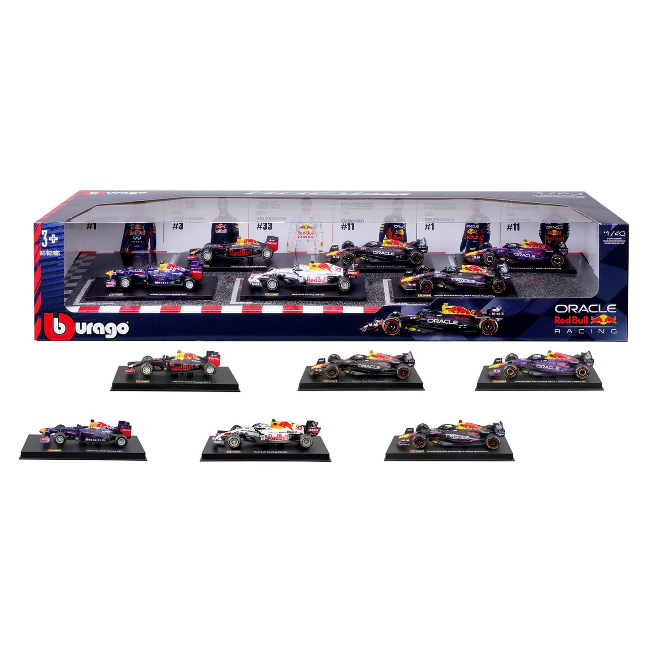 Bburago 1:43 Scale F1 Die Cast Set 6-Pack - Image 1