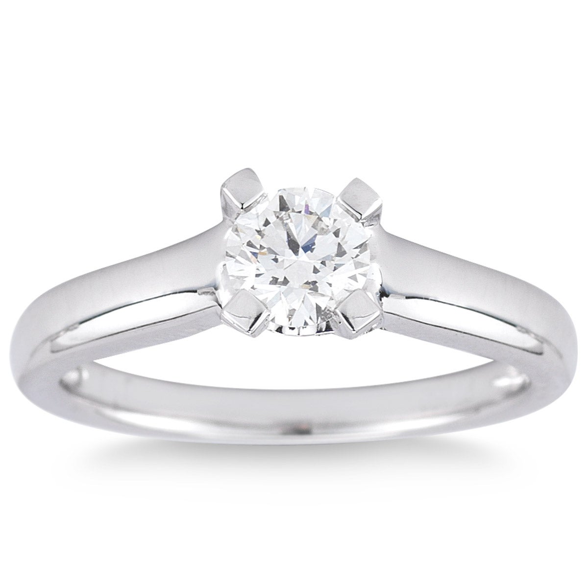 Platinum VS2 I 0.62ctw Round Diamond Ring (0.50ct Center) - Image 1