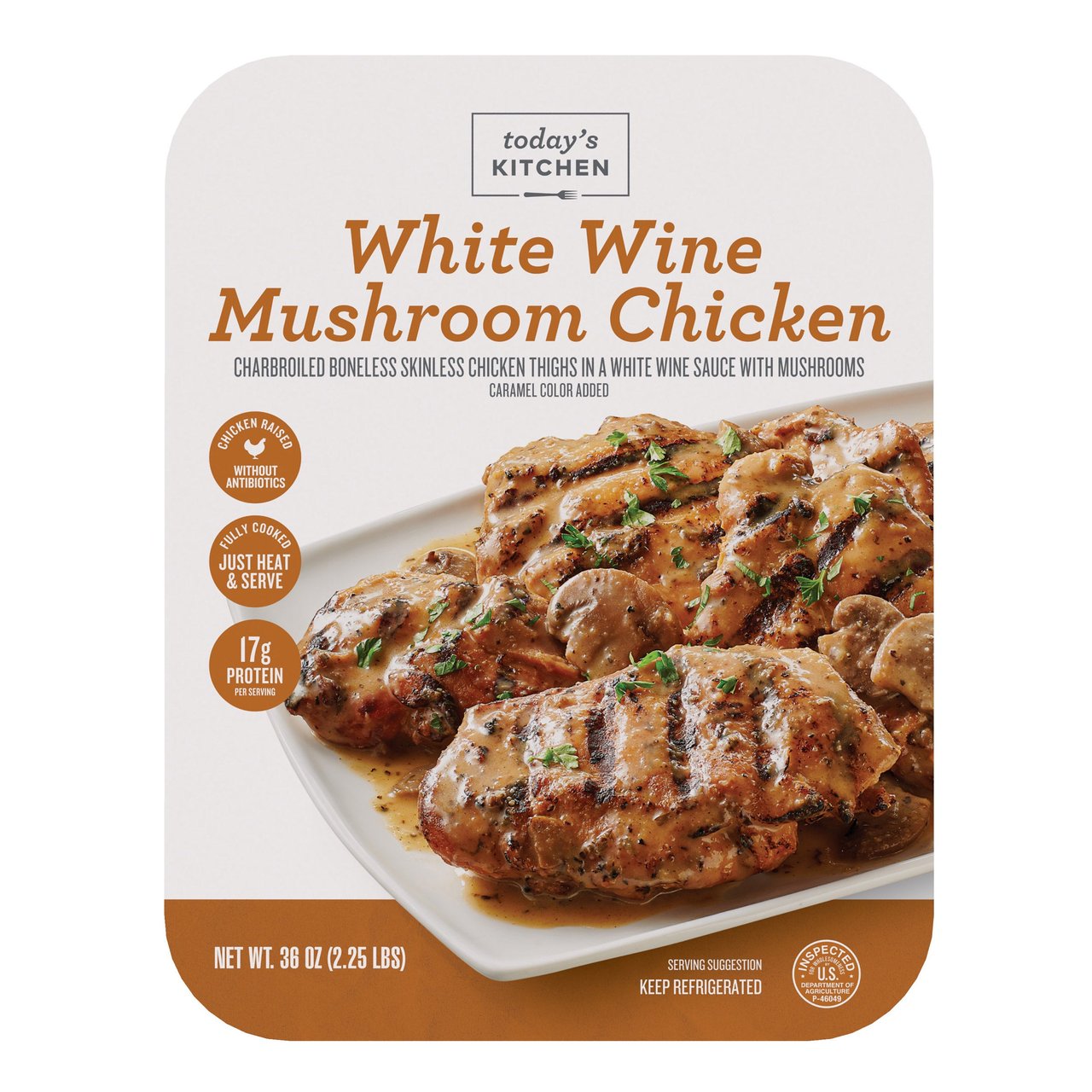 Today's Kitchen White Wine Mushroom Chicken 2.25 lb - Image 1