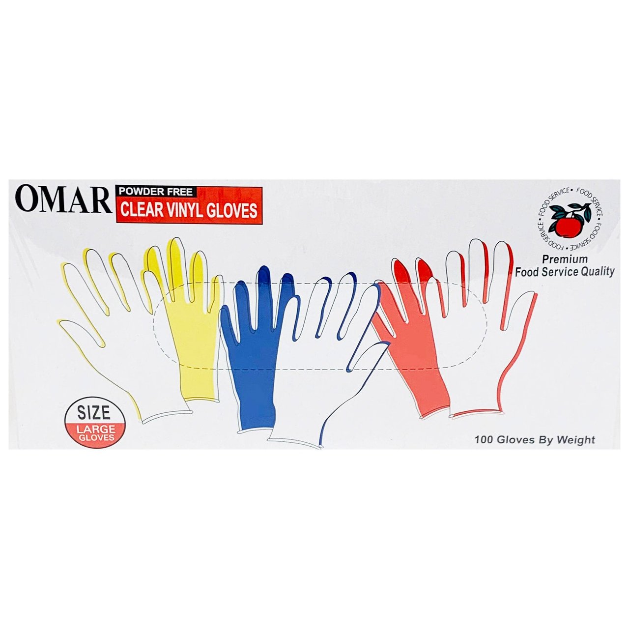 Omar Vinyl Gloves, 2/100-Count Boxes - Image 1