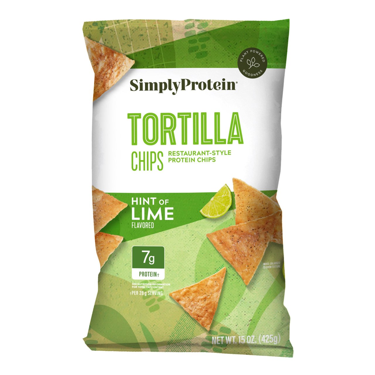 SimplyProtein Hint of Lime Tortilla Chips 15 oz (0.938 lb) - Image 1