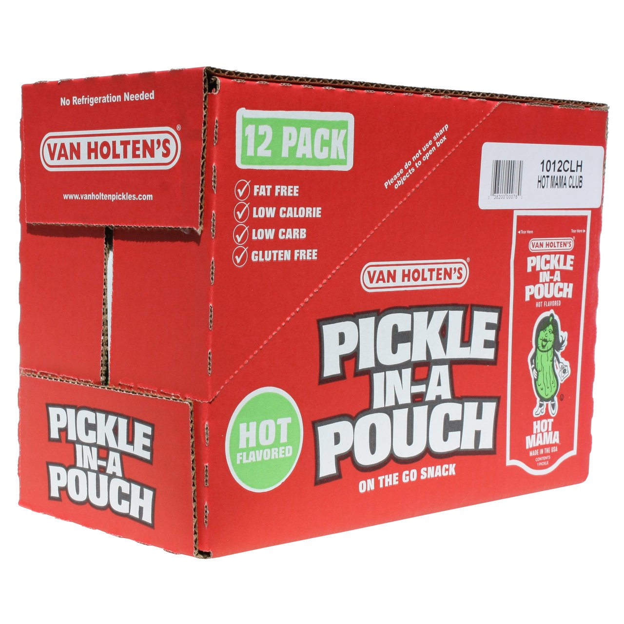 Van Holten's Hot Mama Hot & Spicy Pickle-in-a-Pouch, 12 Count - Image 1