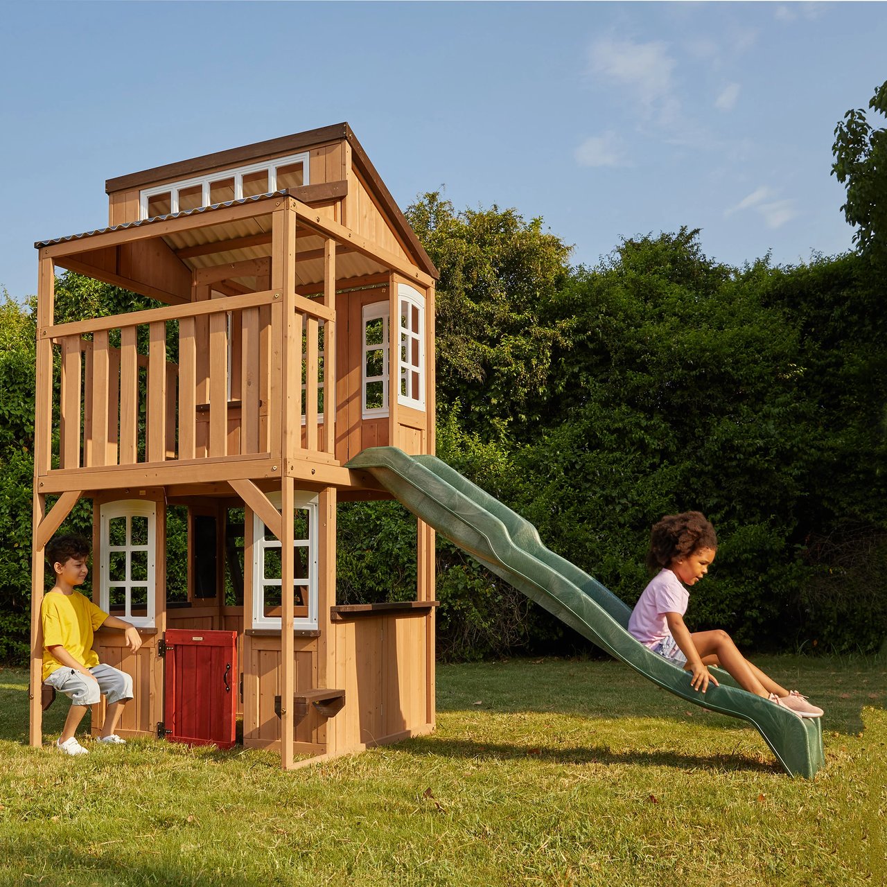 Cedar Summit by KidKraft Lofty Heights Playhouse - Image 1