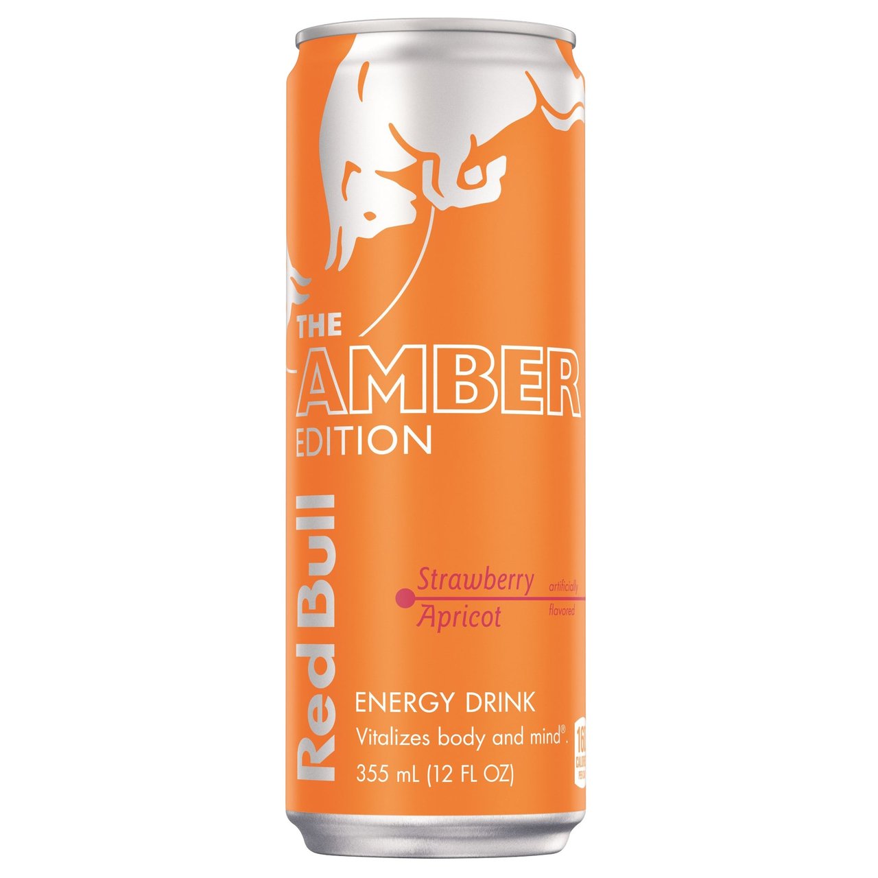 Red Bull Amber Edition Strawberry/Apricot Energy Drink, 24 x 12 oz - Image 1