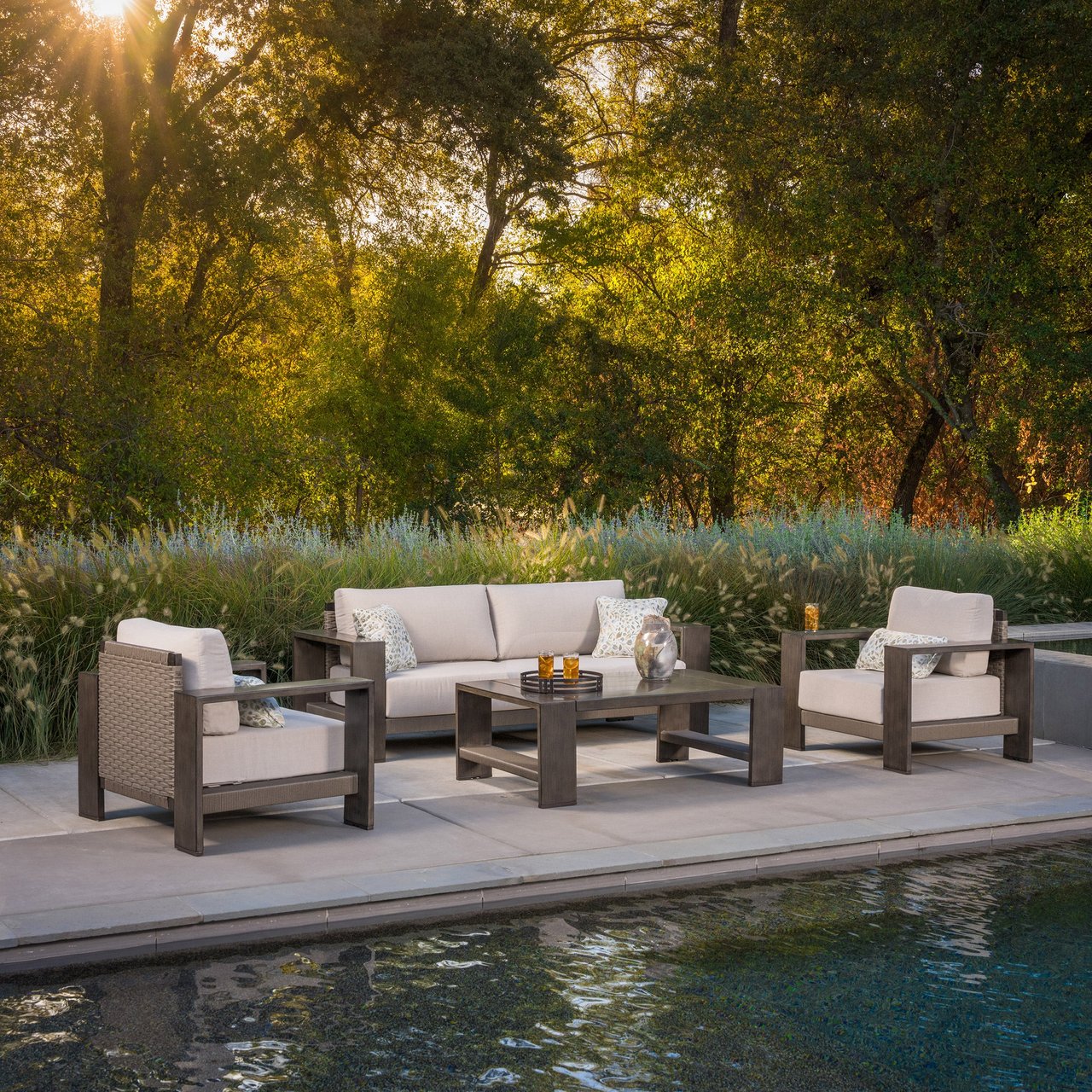 SunVilla Bedford XL 4-Piece Outdoor Patio Seating Set - Image 1