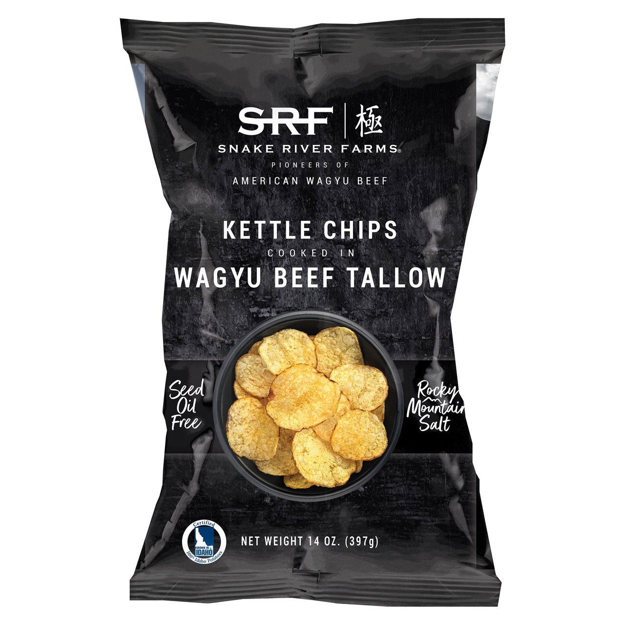 Snake River Farms Wagyu Tallow Kettle Chips 14 oz - Image 1