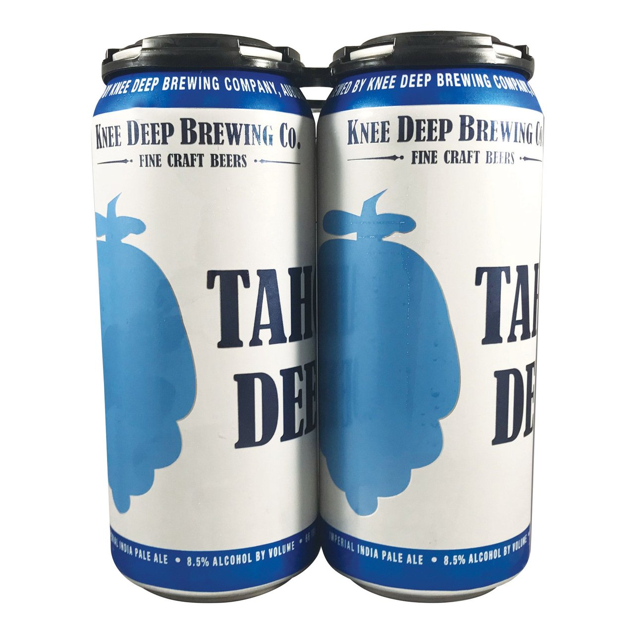 Knee Deep Brewing Tahoe Deep Imperial IPA, 4 x 16 oz Cans - Image 1