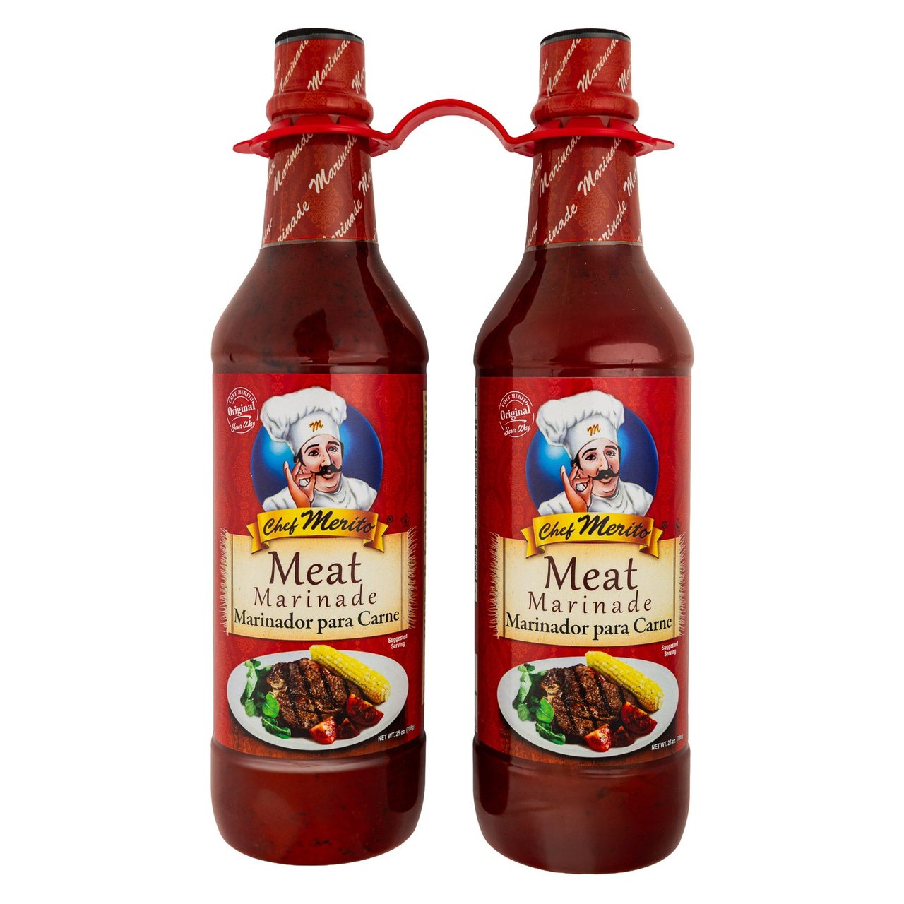 Chef Merito Meat Marinade 2/25 oz - Image 1