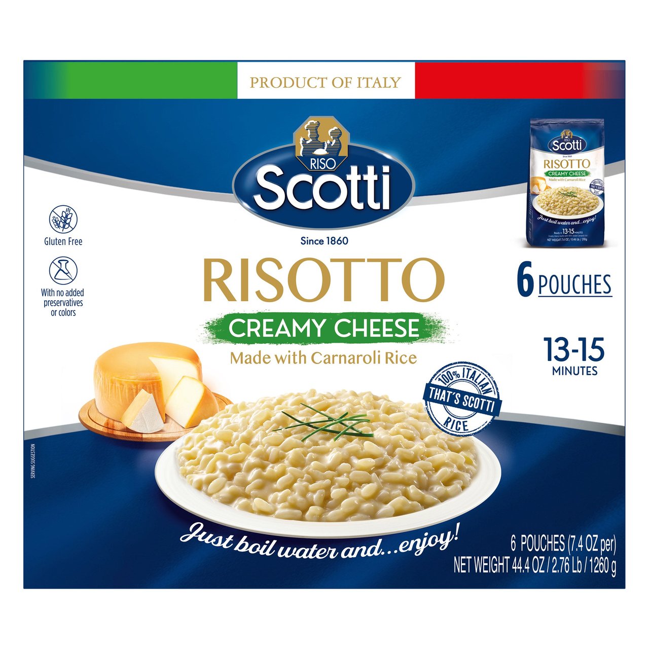 Scotti Creamy Cheese Risotto 6/7.4 oz - Image 1