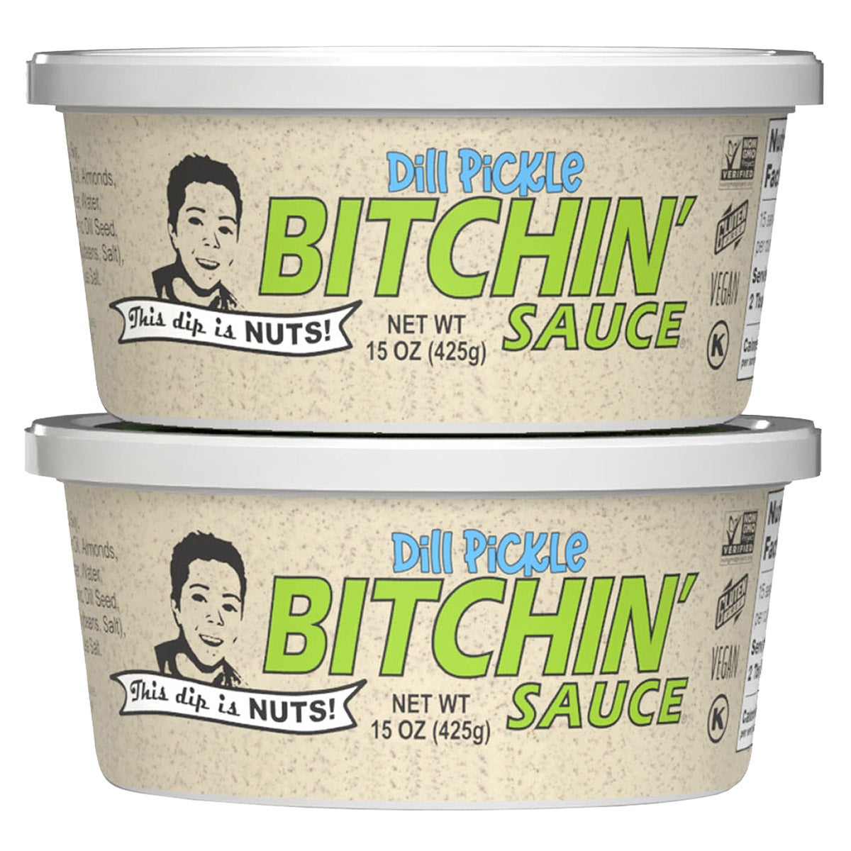 Bitchin' Sauce Dill Pickle, 2/15 oz - Image 1