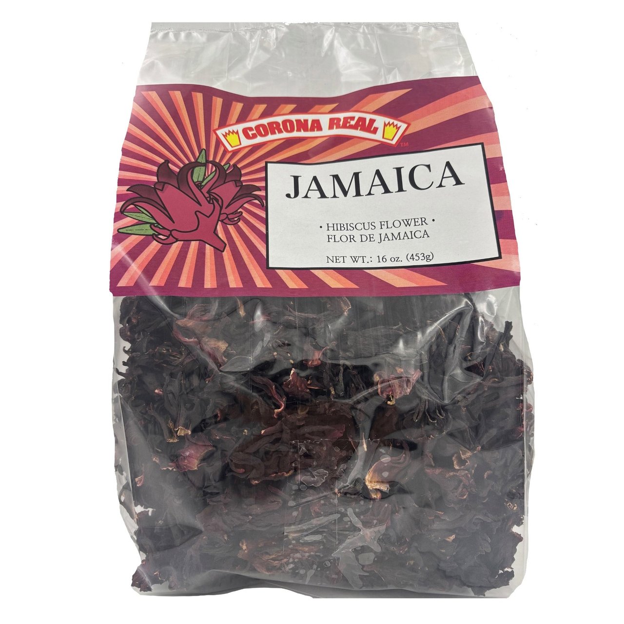 Corona Real Jamaica Dried Hibiscus Flowers, 2-Pack, 16 oz Each - Image 1
