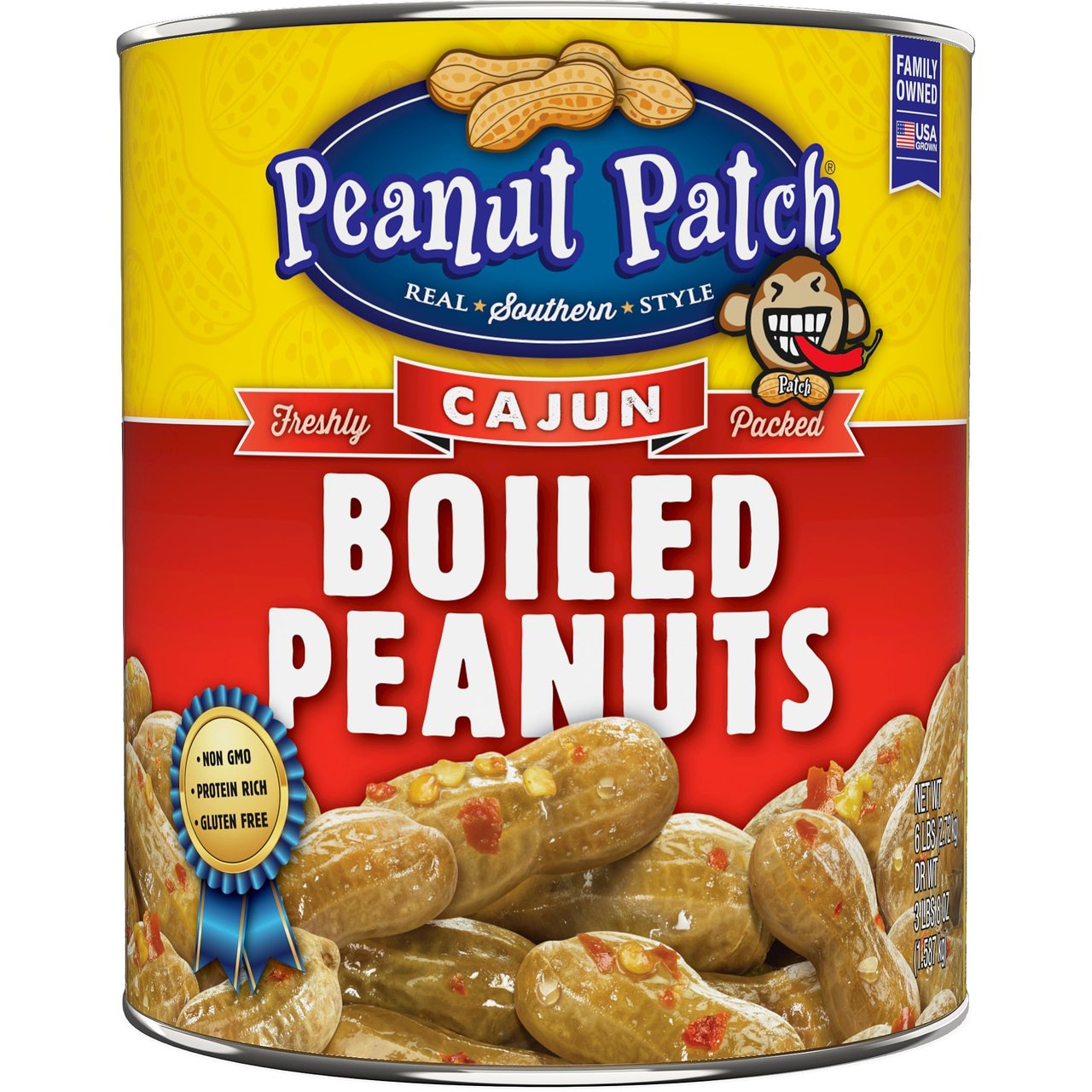 Peanut Patch Cajun Boiled Peanuts 6 lbs - Image 1