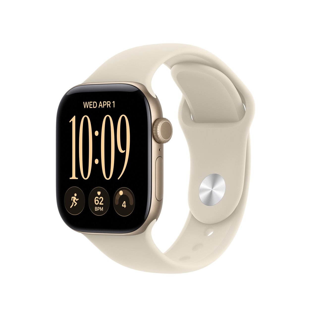 APPLE WATCH SERIES 12 42MM LIGHT GOLD GPS MJED4LS/A - Image 1