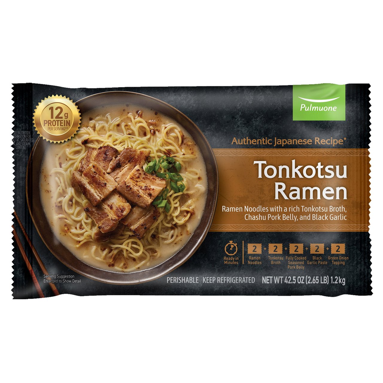 Pulmuone Tonkotsu Ramen, 10-Pack, 42.53 oz - Image 1
