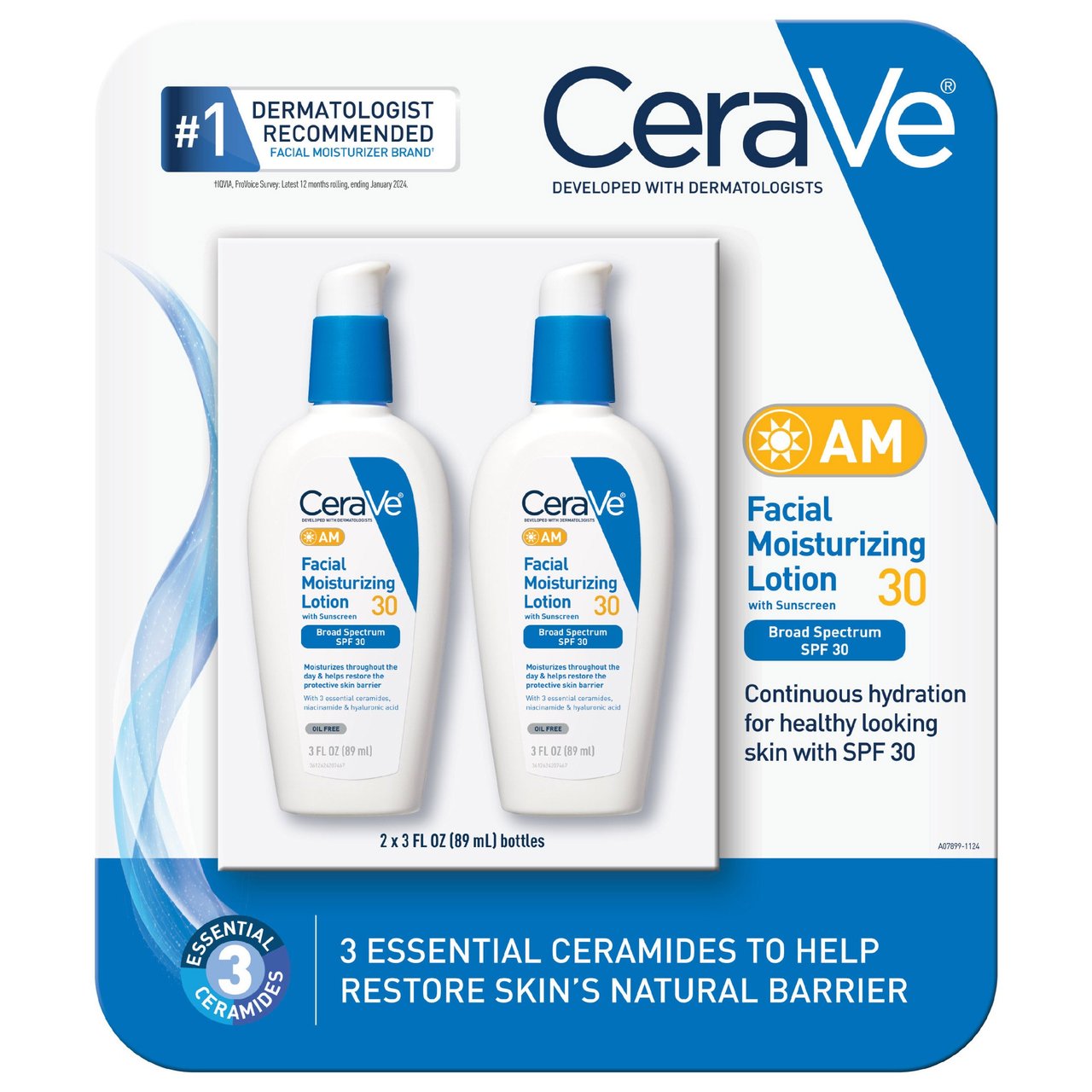 CeraVe AM Facial Moisturizer 2 / 3 fl oz Each - Image 1