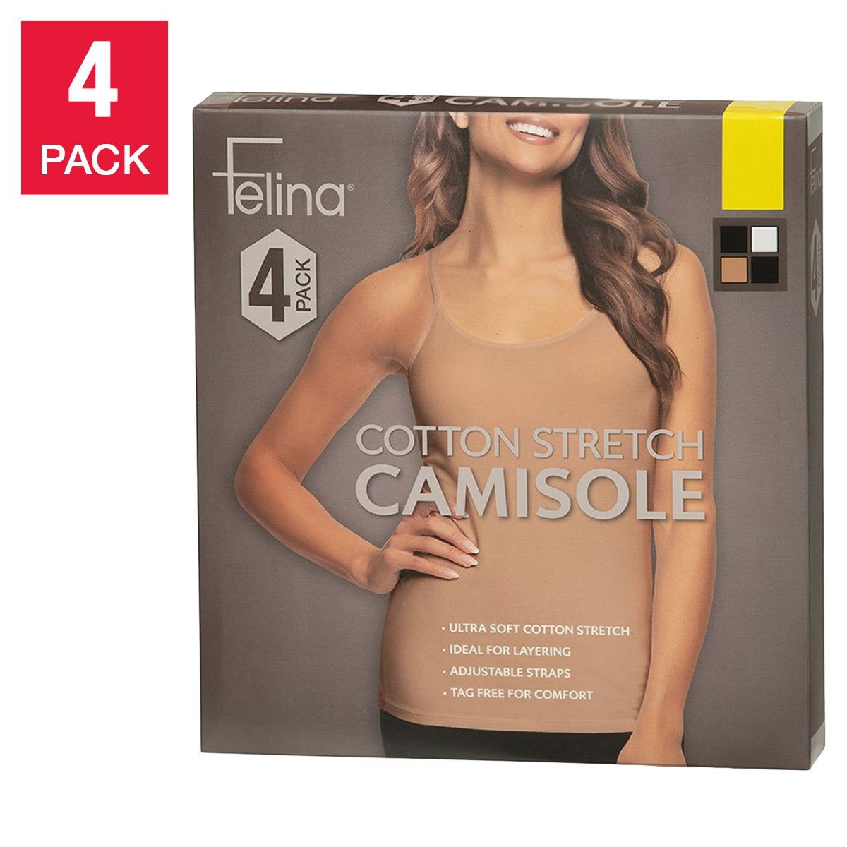 Felina Women's Camisole 4-Pack - Image 1