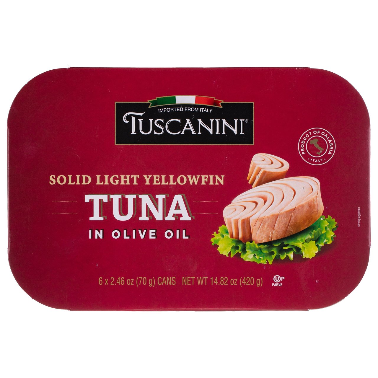 Tuscanini Solid Light Yellowfin Tuna in Olive Oil, 2.82 oz, 6-Count - Image 1