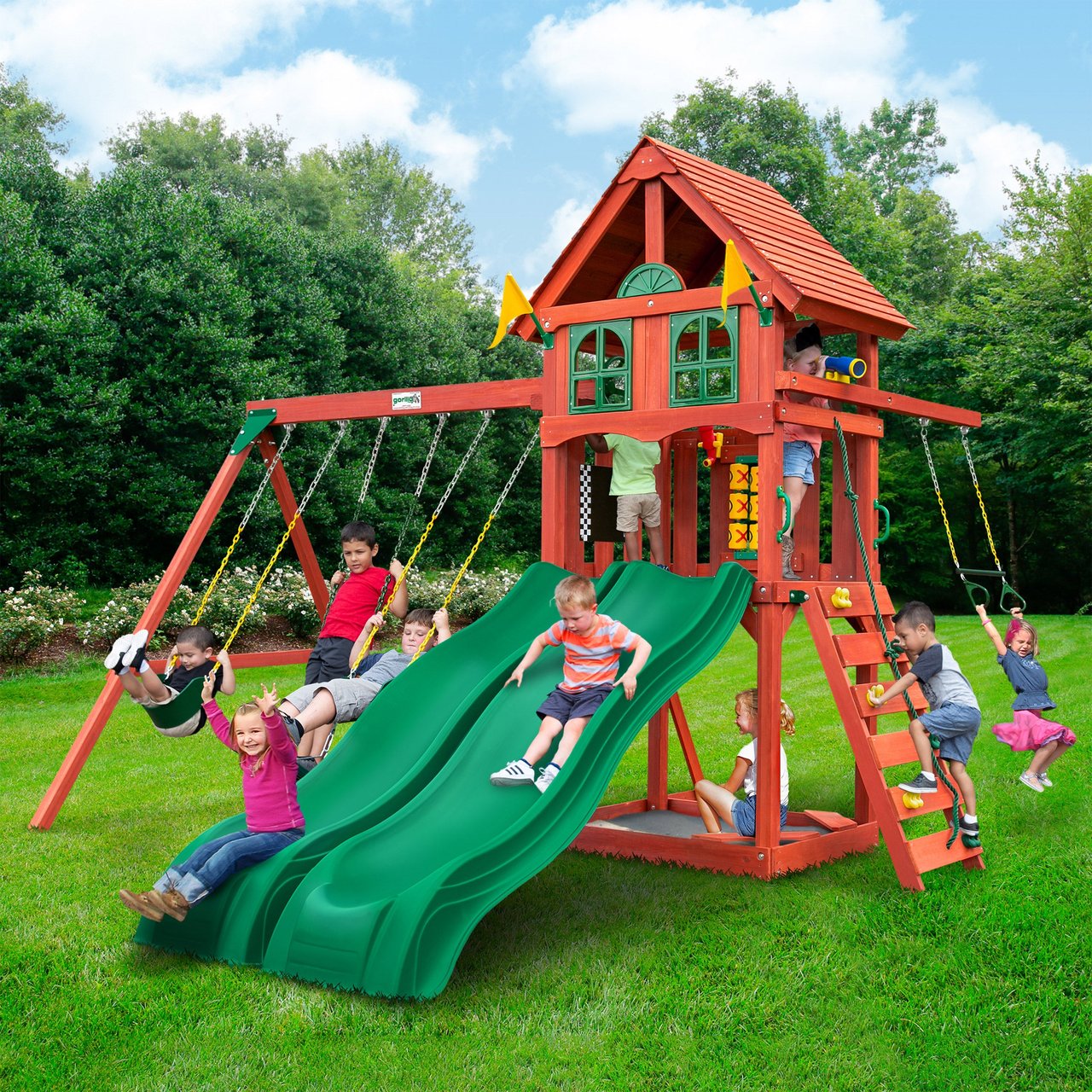Gorilla Playsets Adventure Wave Swing Set - Image 1