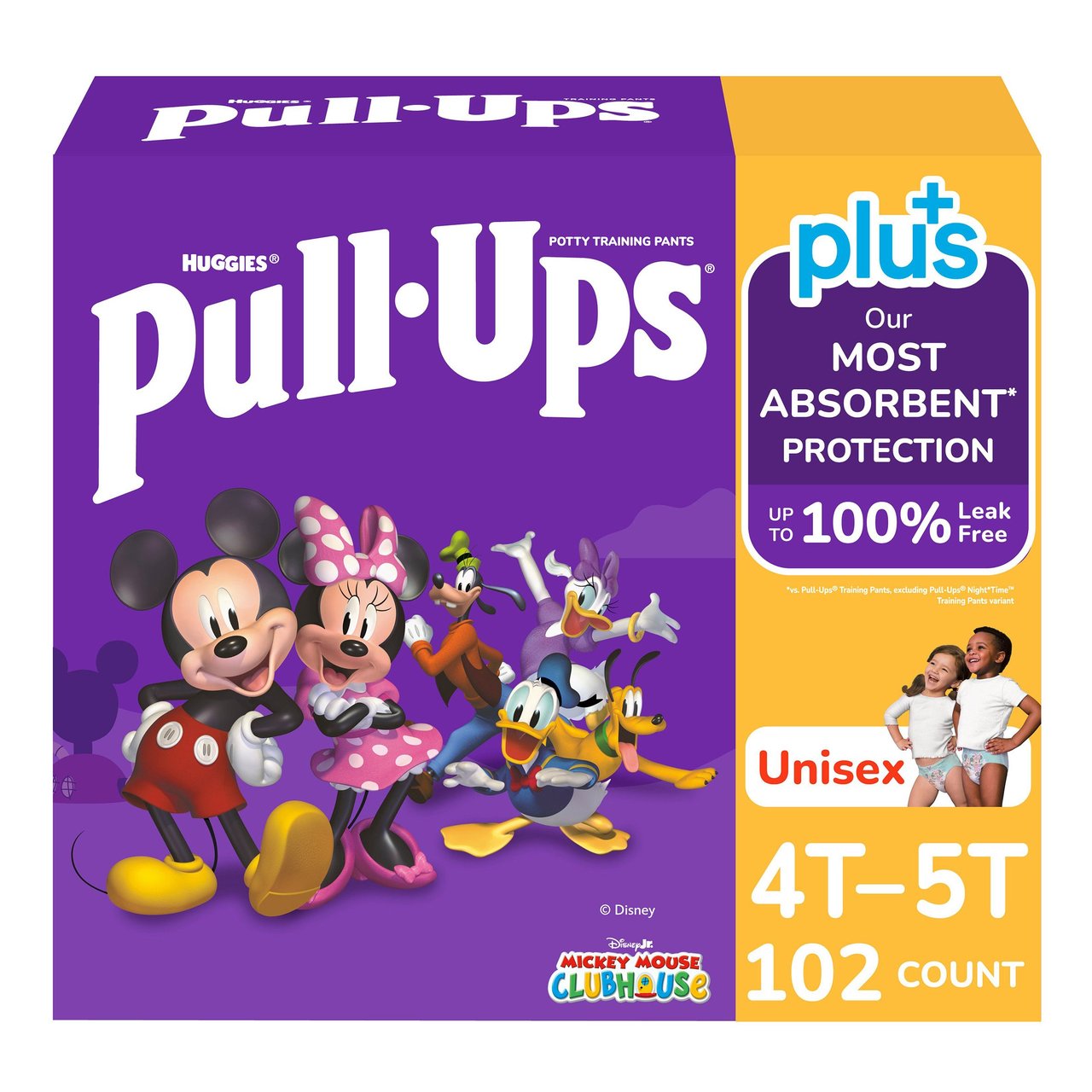 Huggies Pull-Ups Plus Unisex Training Pants 4T-5T - Image 1
