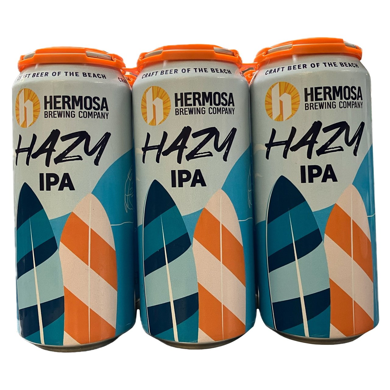 Hermosa Brewing Co. Hazy A.F. New England IPA 6-Pack 16 oz Cans