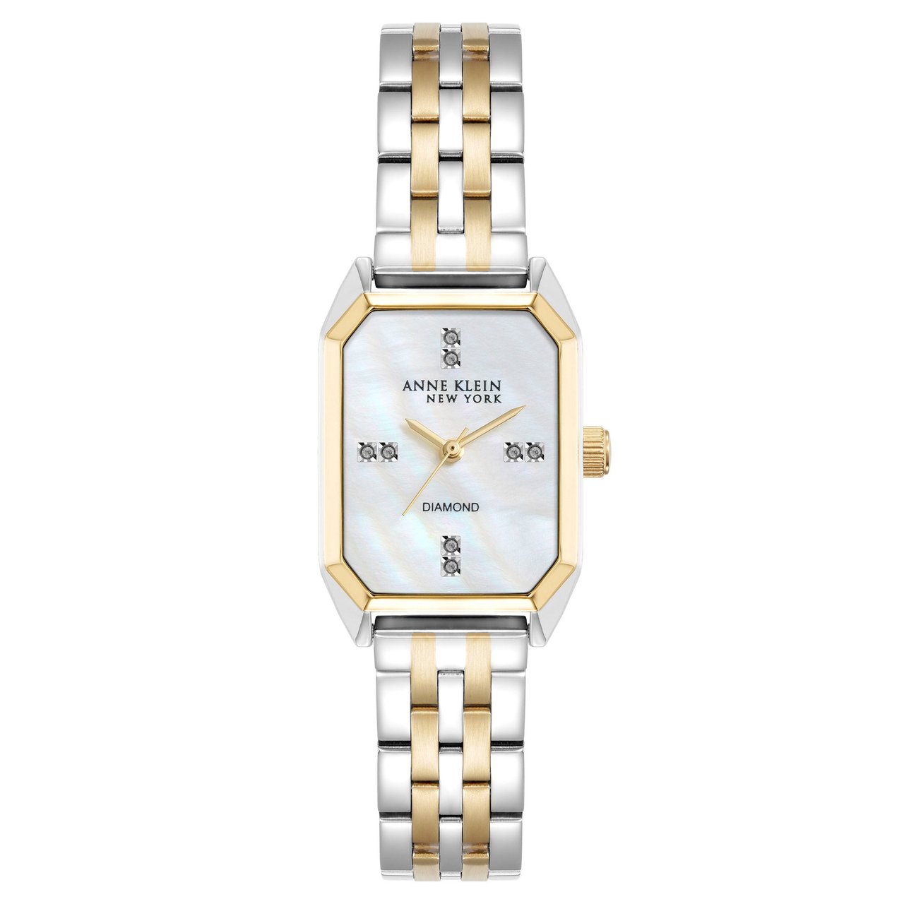 Anne Klein New York Octagon Two Tone Diamond Women's Watch - Image 1