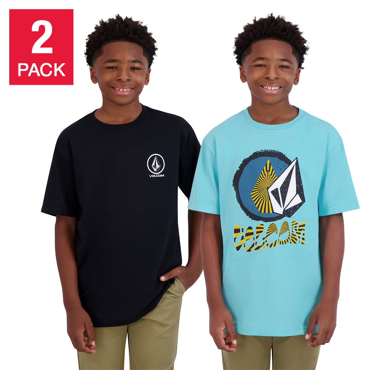 Volcom Youth 2-Pack Tees - Image 1