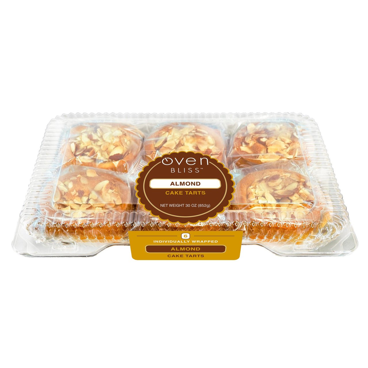 Oven Bites Almond Cake Tart, 6 Tarts - Image 1