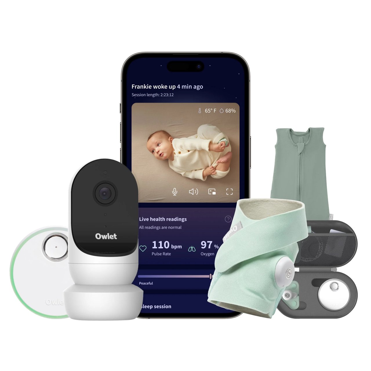 Owlet Dream Duo 2 Smart Baby Monitor Deluxe Bundle - Image 1