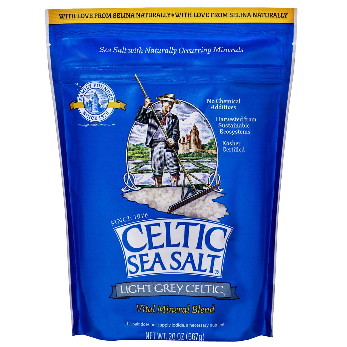 Celtic Sea Salt Light Grey Celtic Salt 20 oz - Image 1