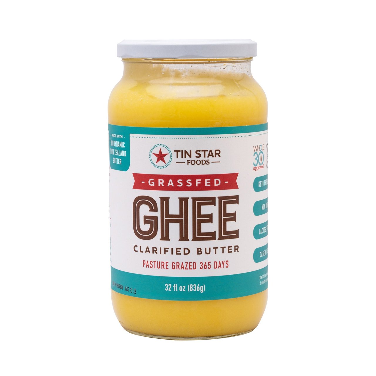 Tin Star New Zealand Grassfed Ghee 32 oz - Image 1