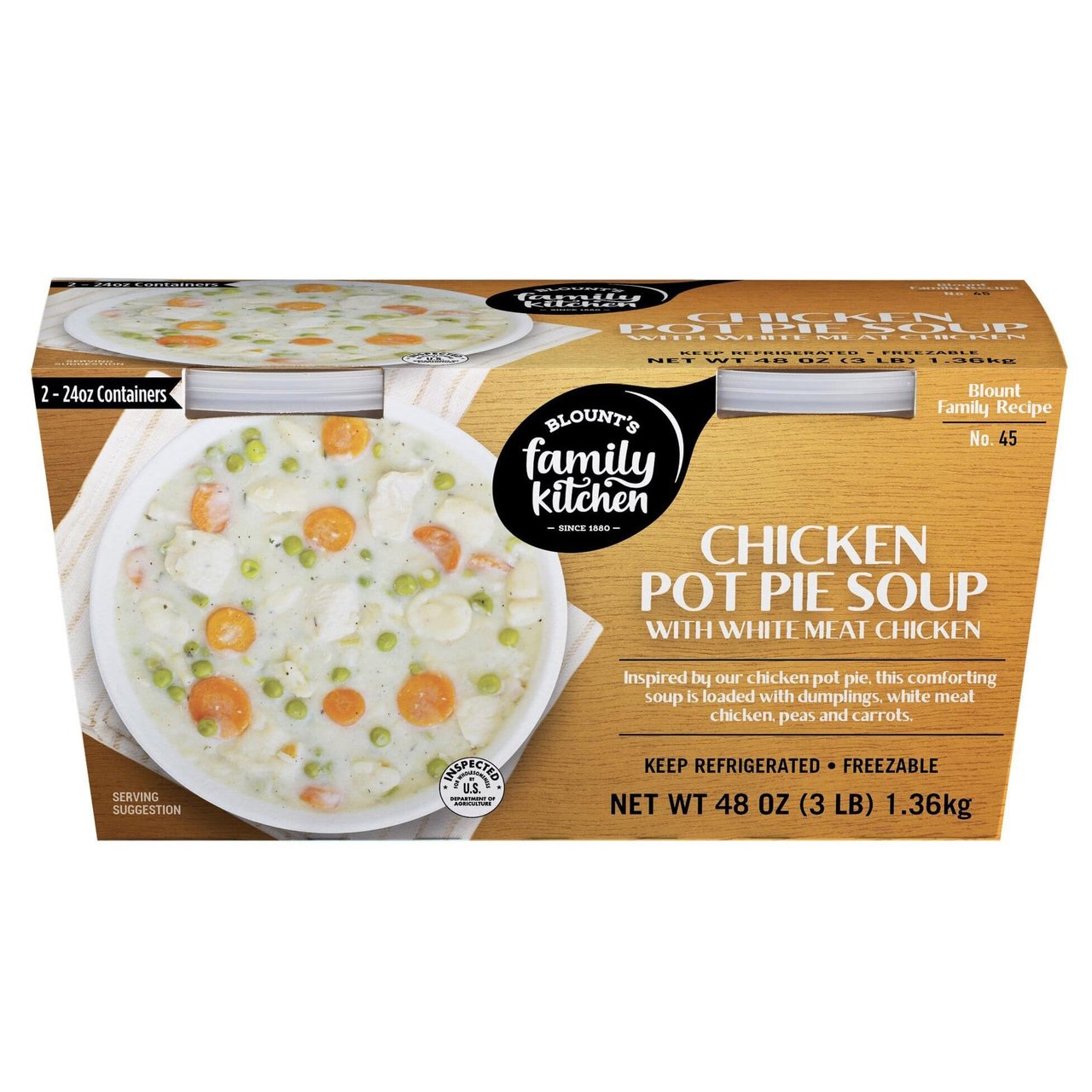 Blount's Chicken Pot Pie Soup 2/24 oz (3 lbs) - Image 1