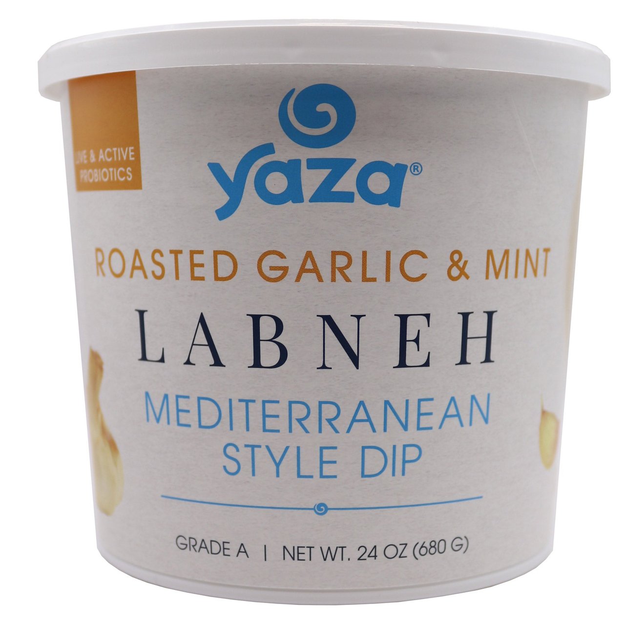 Yaza Roasted Garlic & Mint Labneh 24 oz (1.5 lbs) - Image 1